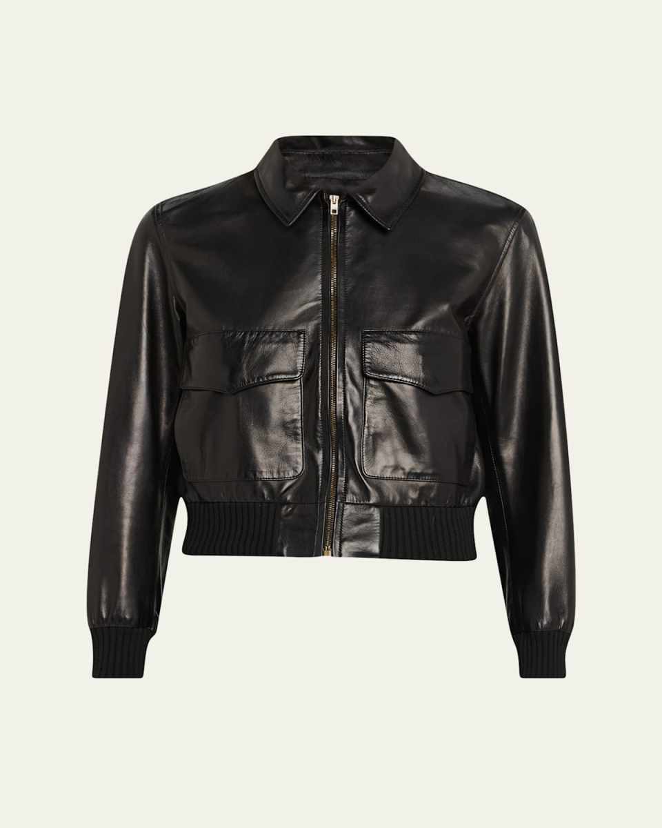 Redley Leather Bomber Jacket